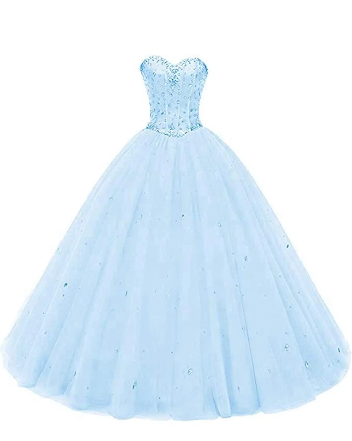 Light Blue Quinceanera Dress image indicator(4)