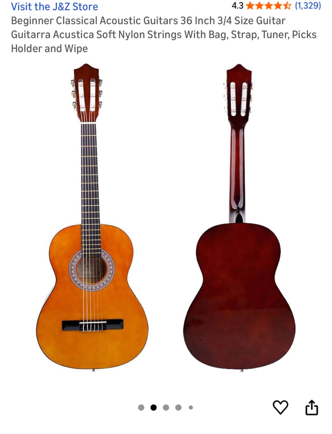 Beginner Classical Acoustic Guitar 36 Inch - photo 2