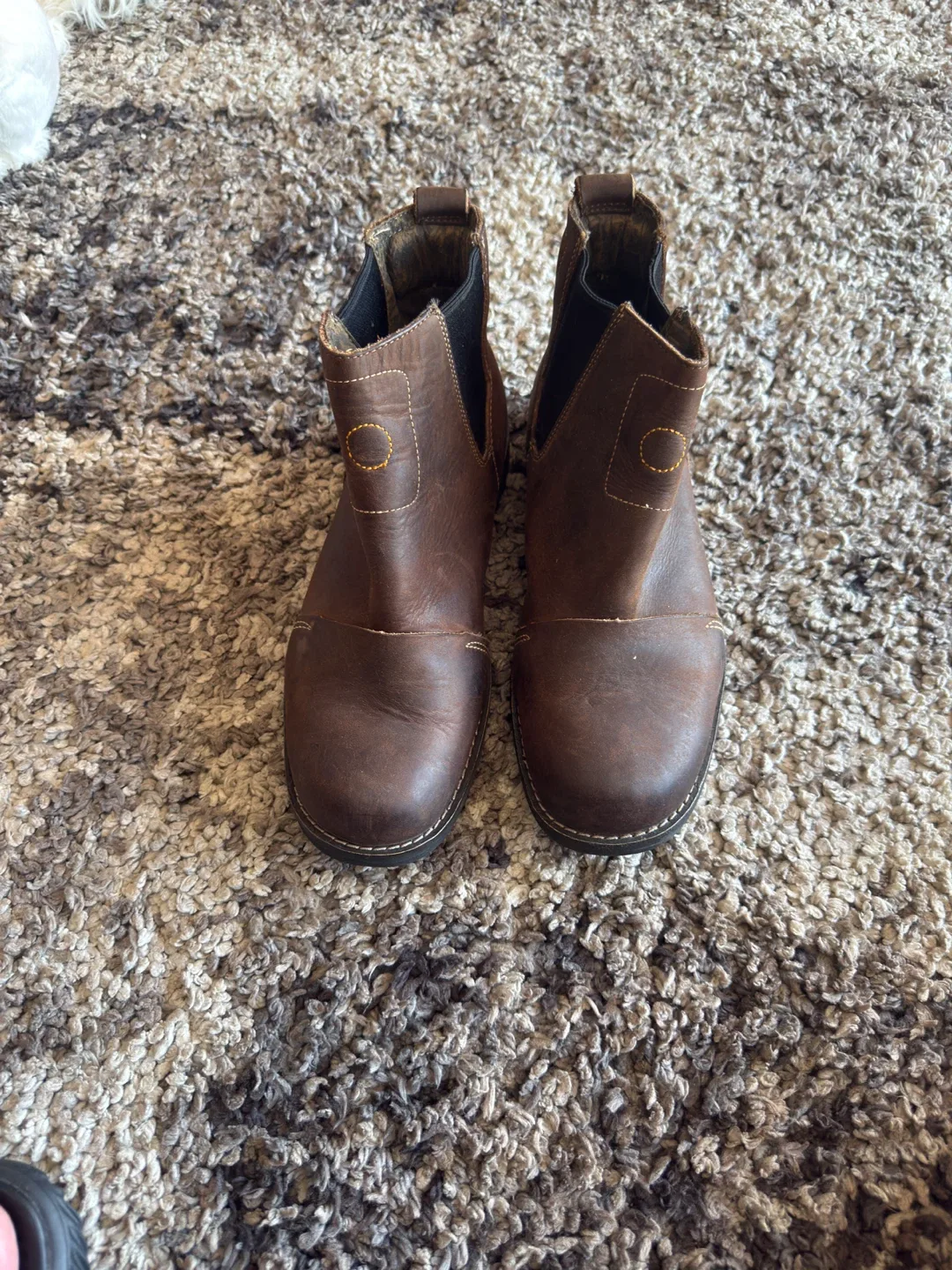 Timberland Brown Leather Chelsea Boots - Size 8.5M image indicator(3)
