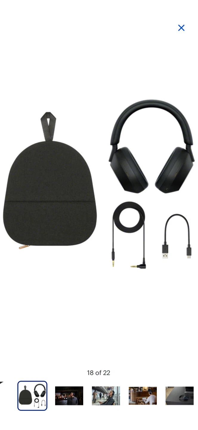 Sony WH-1000XM5 Wireless Noise  Cancelling  Headphones - Black - photo 4