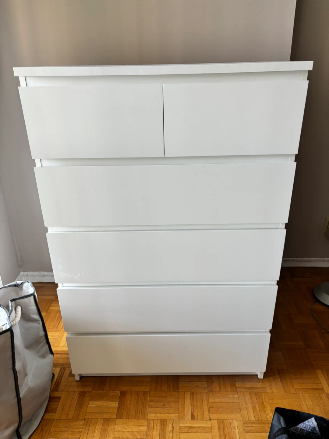 IKEA Hemnes White Chest of 6 Drawers