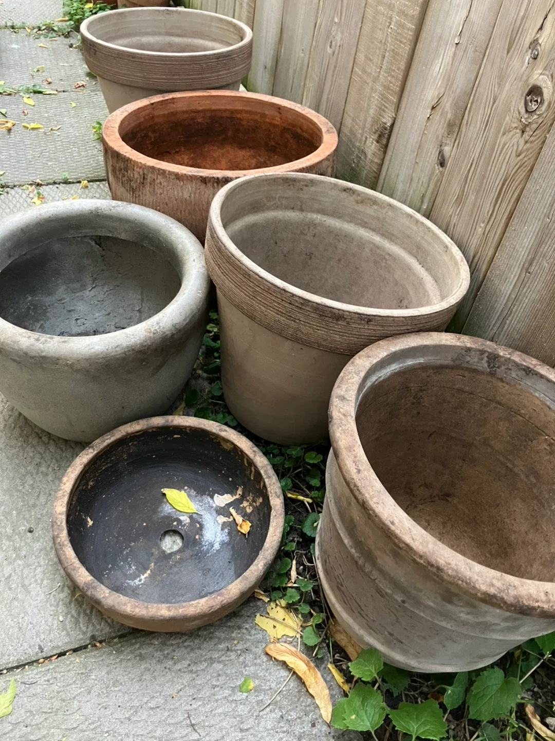 Assorted Used Garden Pots