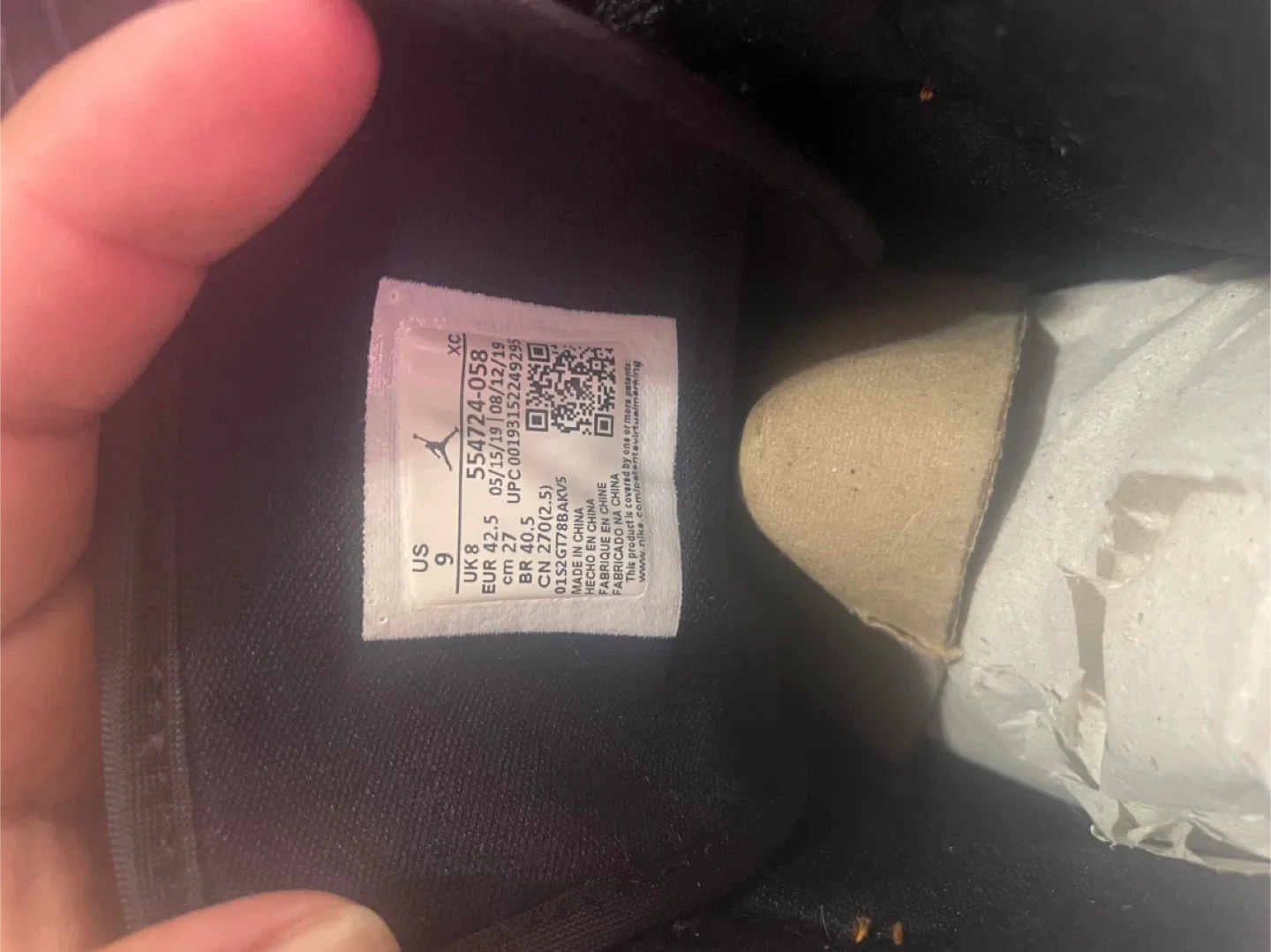 Air Jordan 1 Mid Black/Starfish-White - Size 9 image indicator(3)