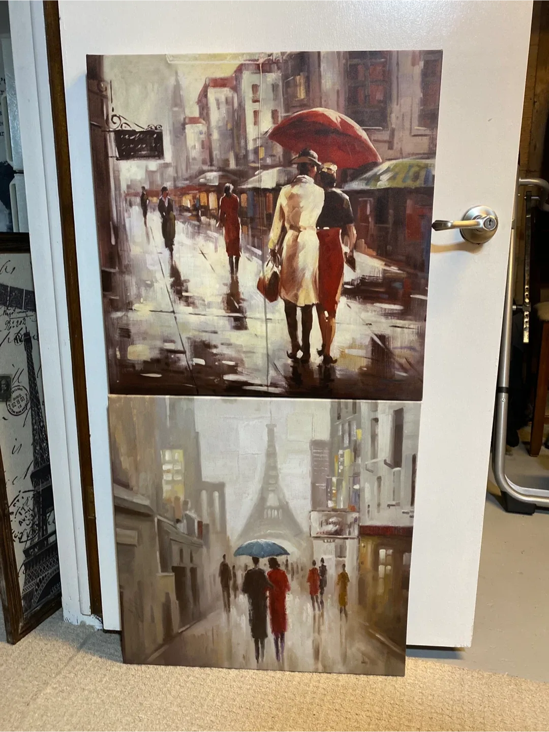 Paris Street Scene Paintings - Set of 2 image indicator(3)