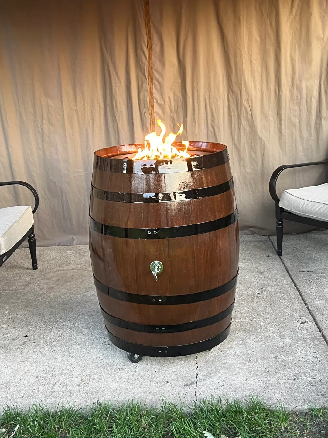 Wood Barrel Fire Pit image indicator(4)