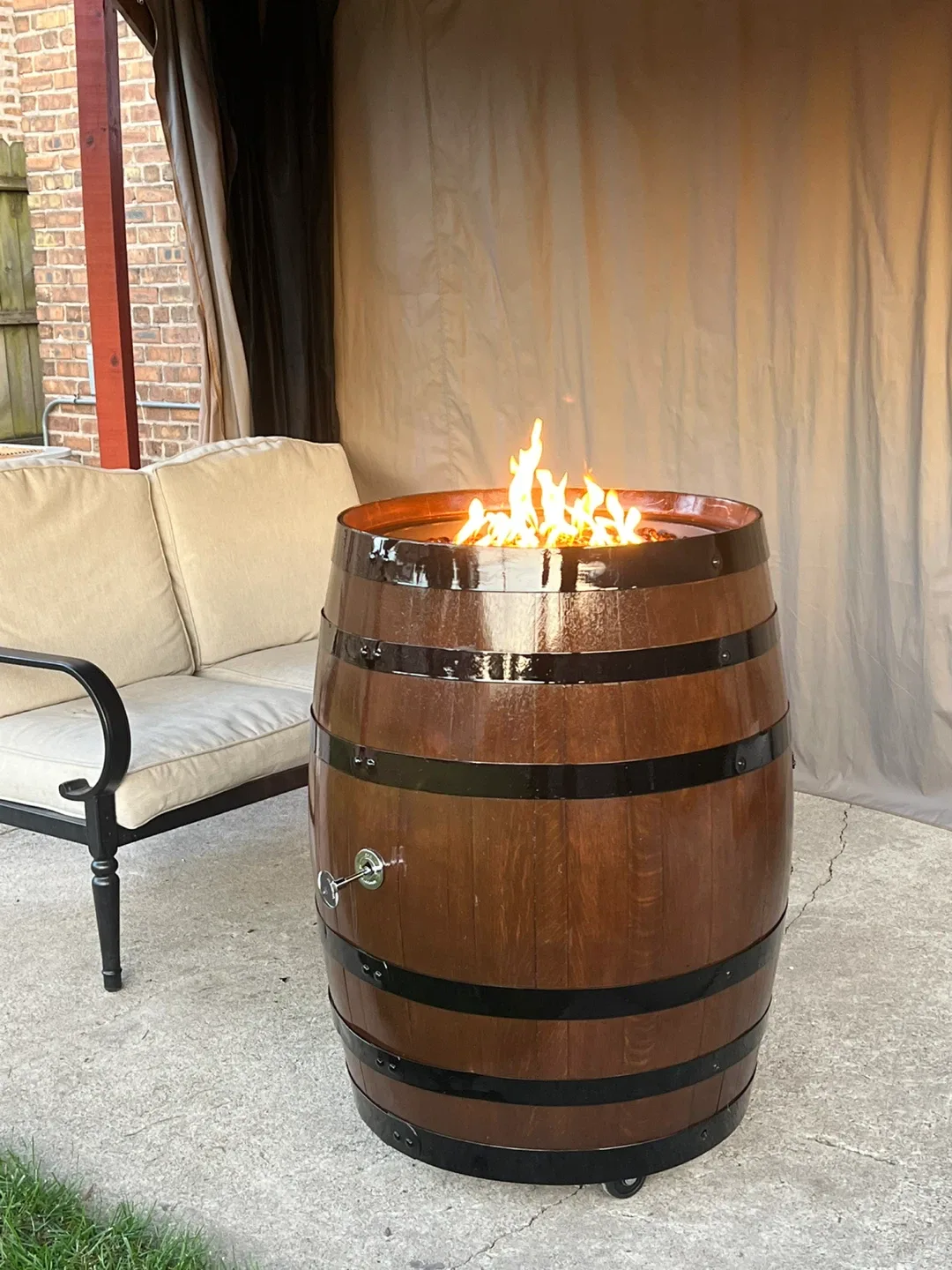 Wood Barrel Fire Pit image indicator(5)