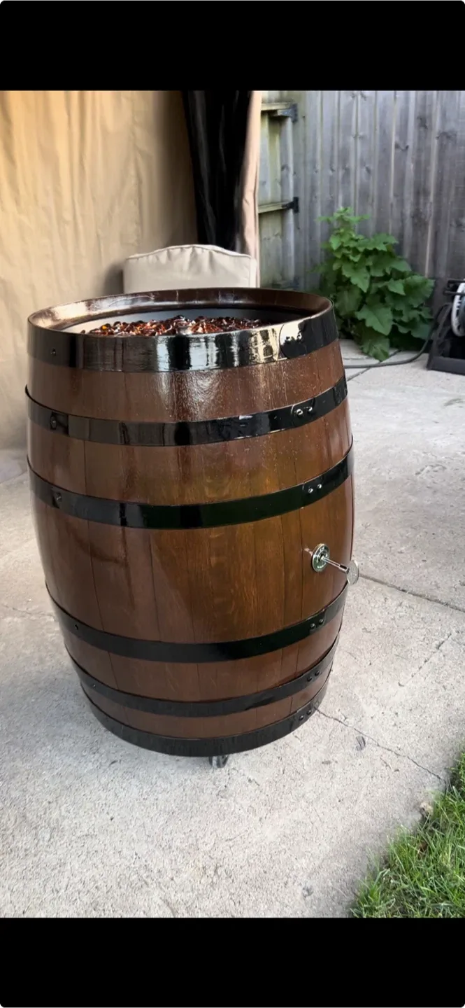 Wood Barrel Fire Pit image indicator(10)
