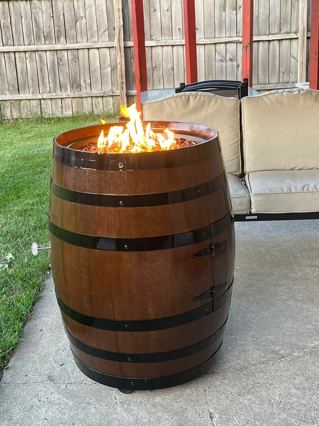 Wood Barrel Fire Pit image indicator(9)