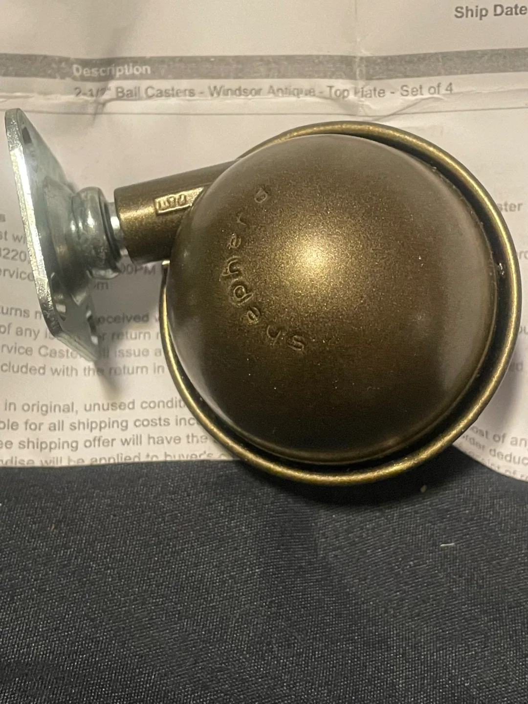 Shepherd Windsor Antique Ball Casters - Set of 4 image indicator(2)