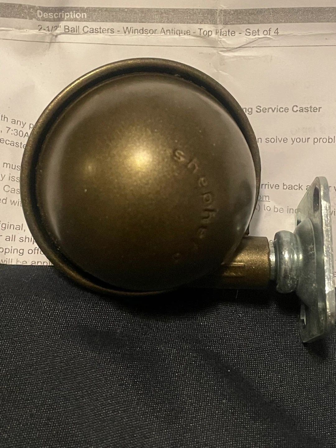 Shepherd Windsor Antique Ball Casters - Set of 4