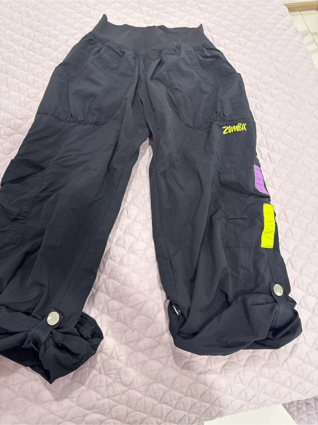 Zumba Black Cargo Pants image indicator(2)