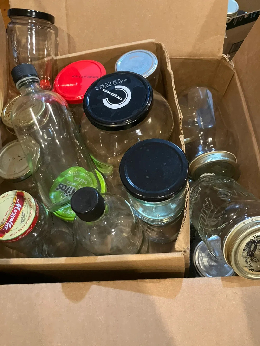 Variety of Glass Jars