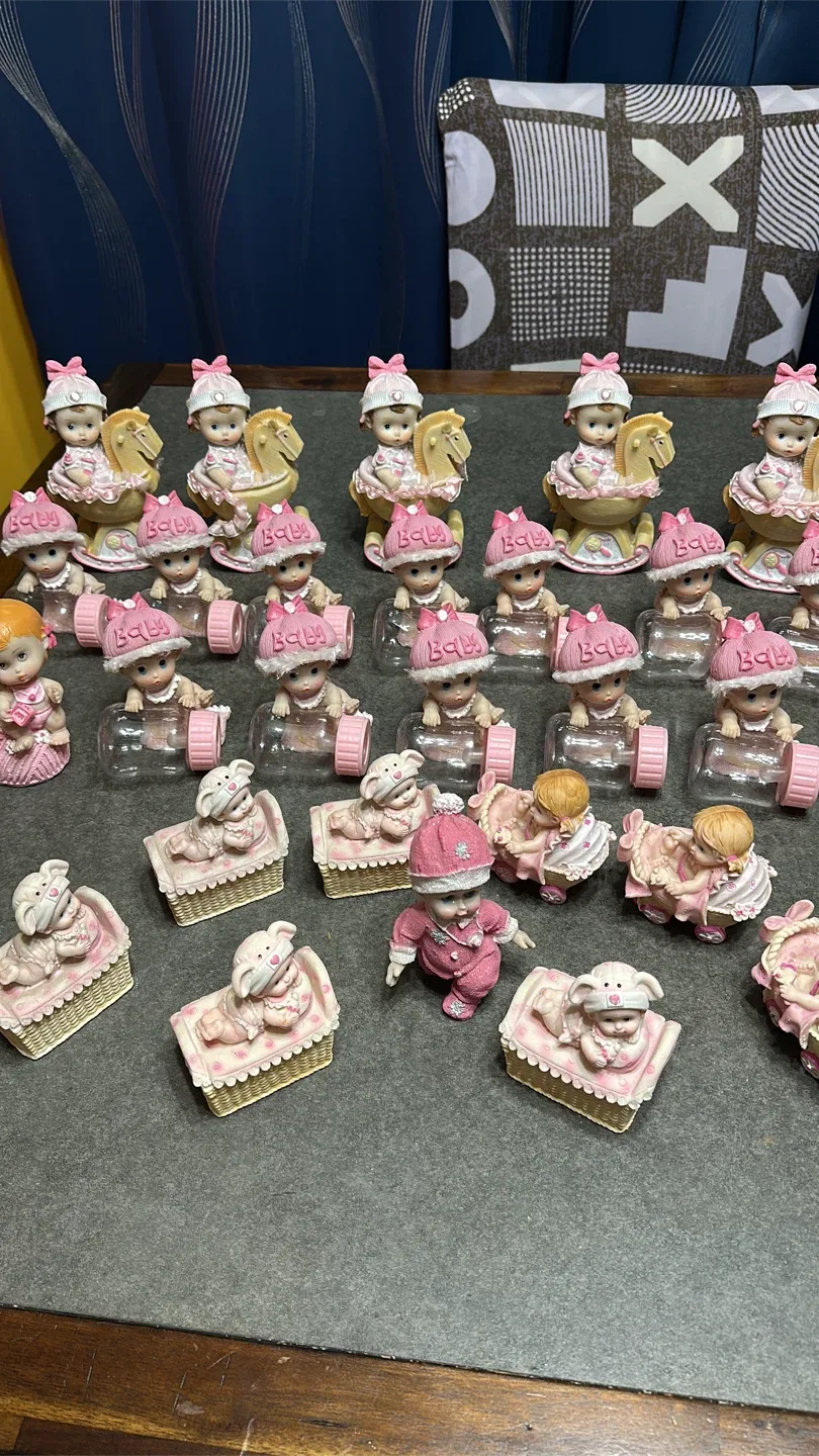 Vintage Pink Baby Doll Figurines image indicator(6)