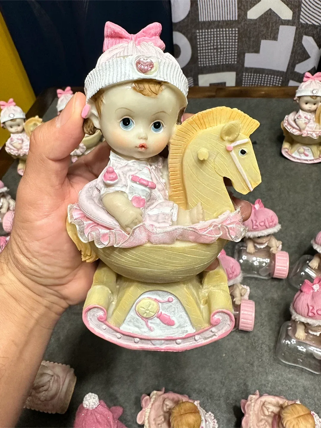 Vintage Pink Baby Doll Figurines image indicator(5)