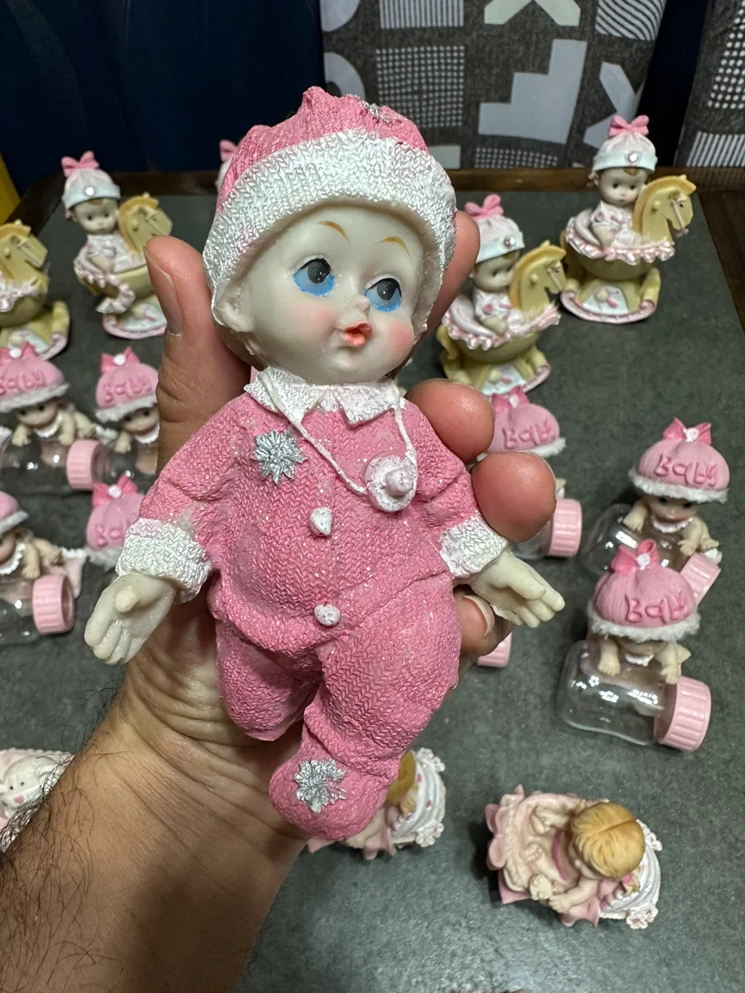 Vintage Pink Baby Doll Figurines image indicator(2)
