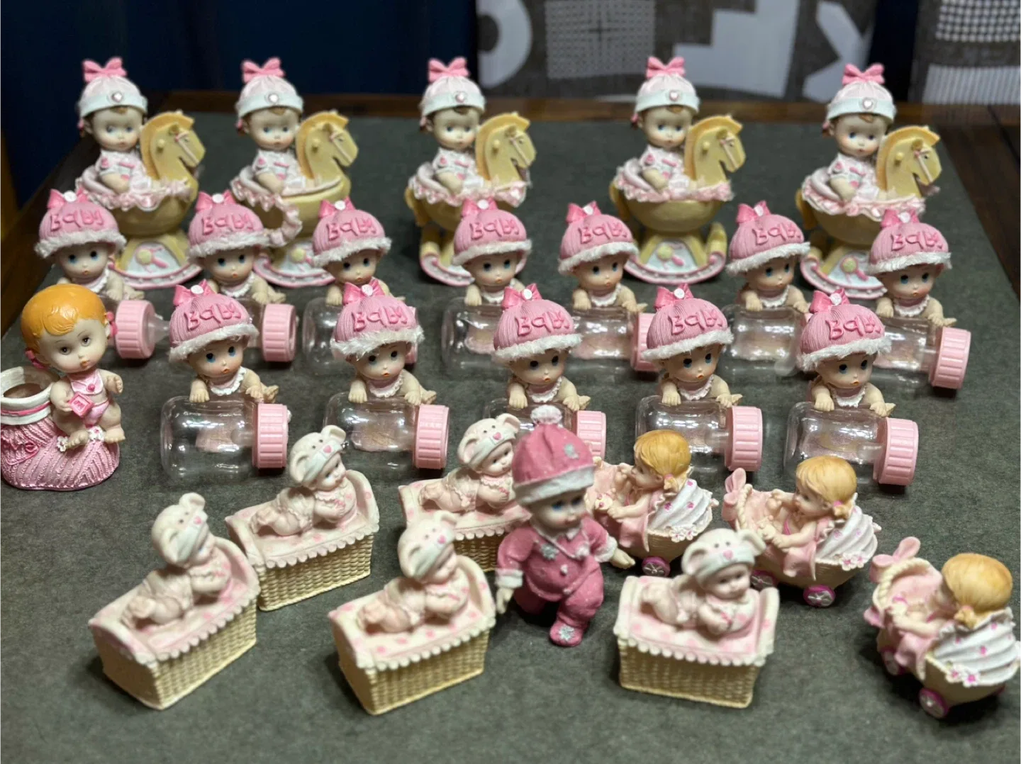 Vintage Pink Baby Doll Figurines image indicator(7)