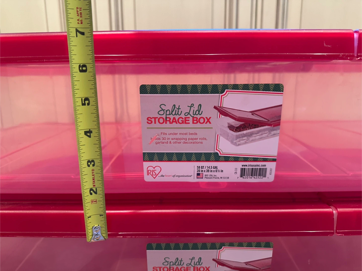 Iris Split Lid Storage Box / Tote - 3 Pack - photo 4