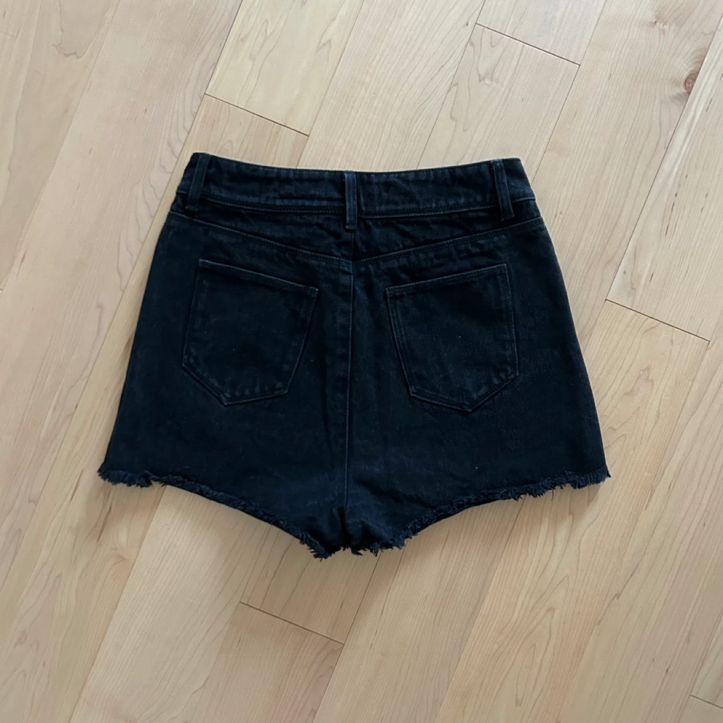 Black Denim Shorts - Size 27 - photo 4
