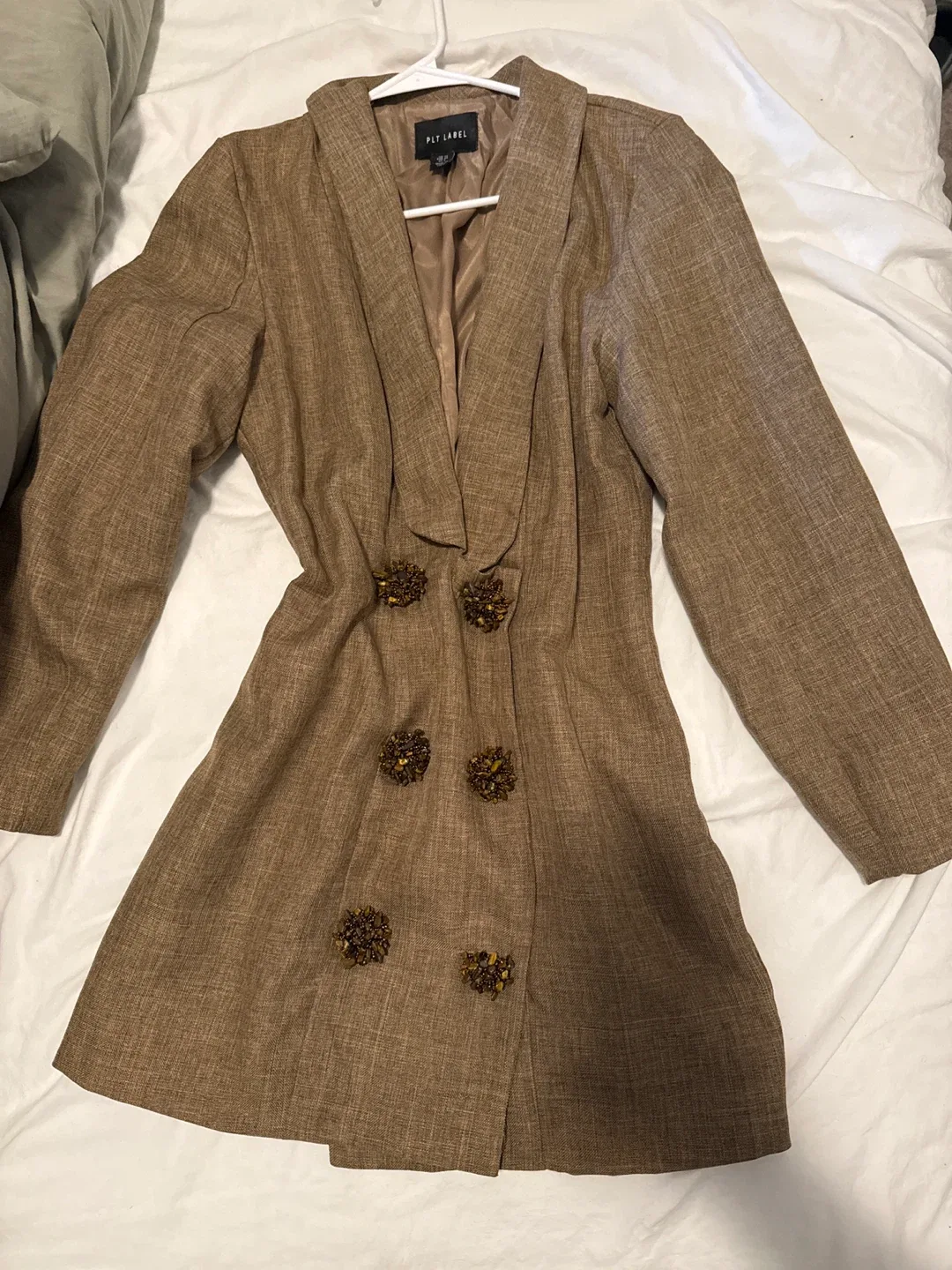 PLT Label Brown Blazer Dress image indicator(2)
