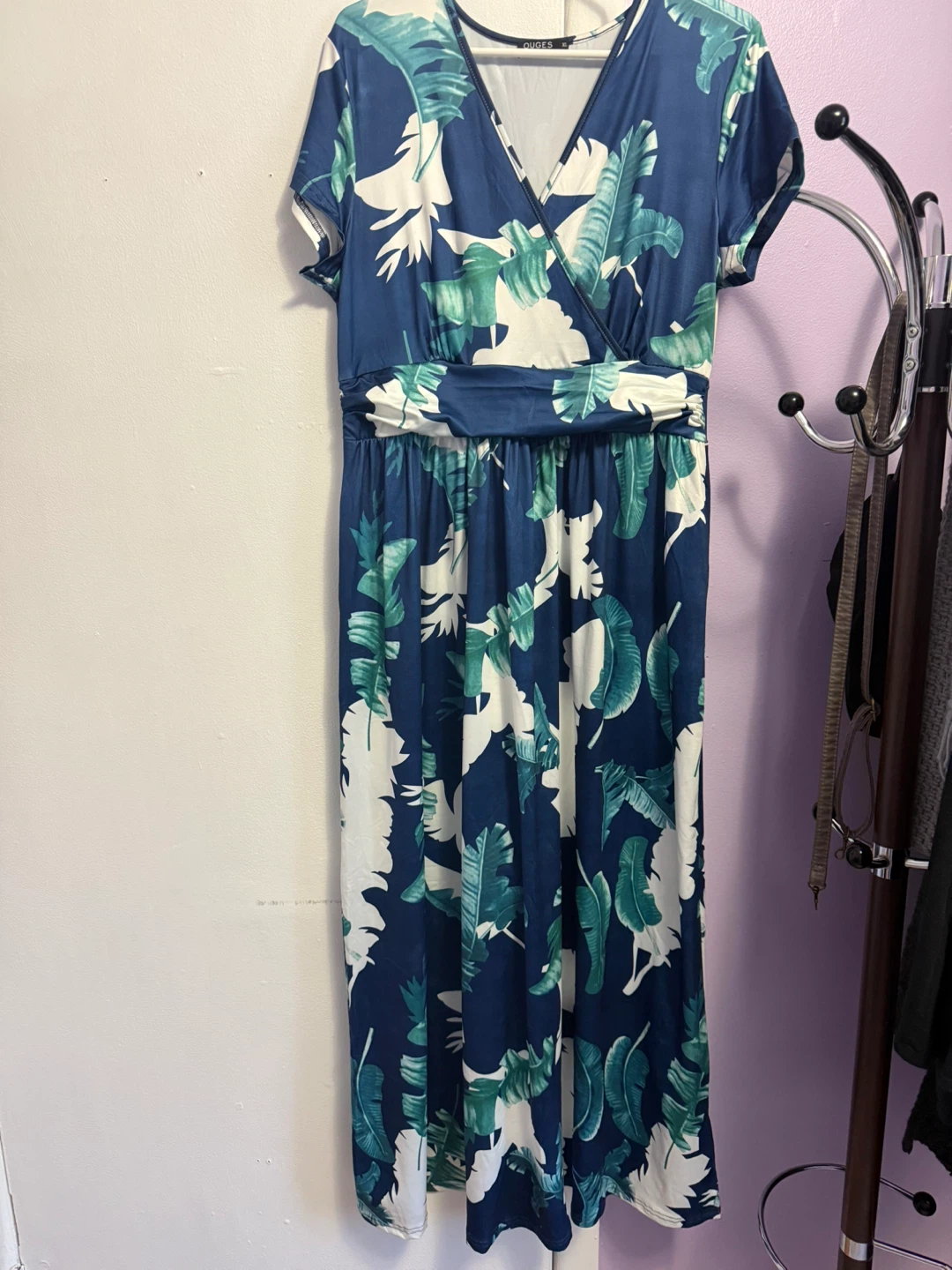 OUGES Women's Maxi Dress - Floral Print