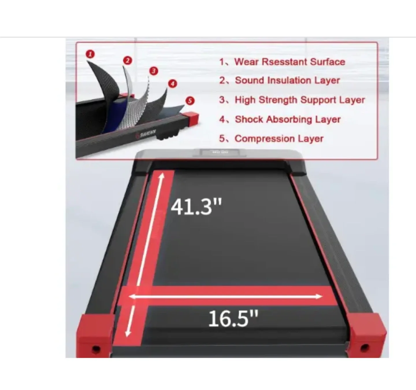 Sharewin Home Use Treadmill SL-Q17-9 image indicator(2)