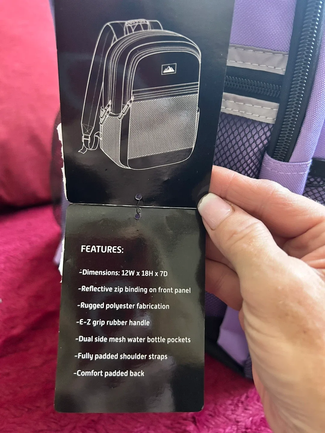 New Ozark Trail Lavender Backpack image indicator(2)