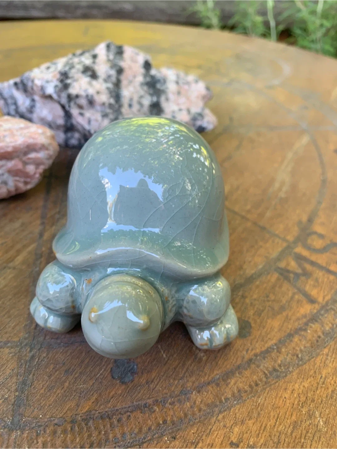 Ceramic Turtle Figurine - Cute Home Decor image indicator(3)