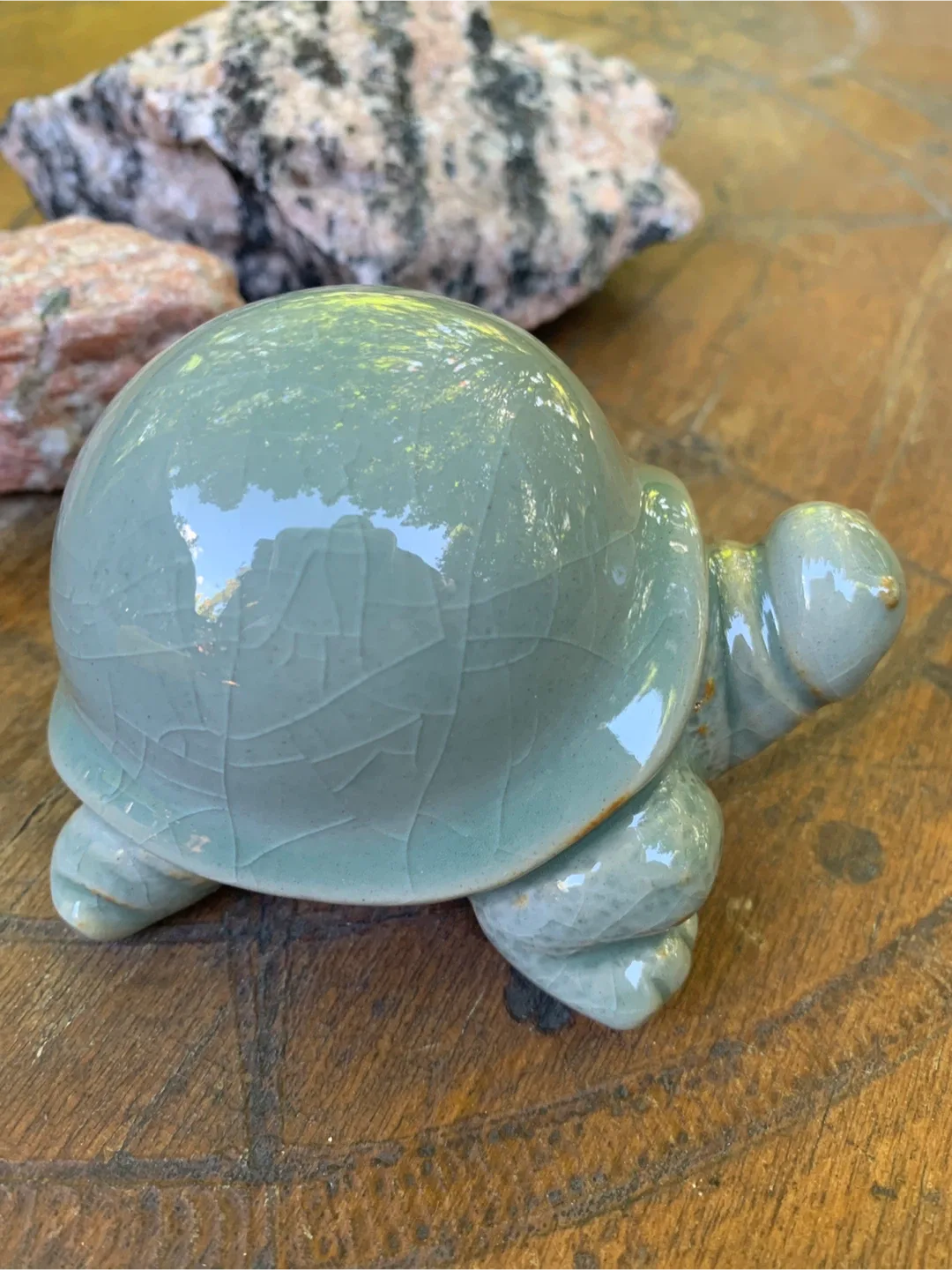 Ceramic Turtle Figurine - Cute Home Decor image indicator(4)
