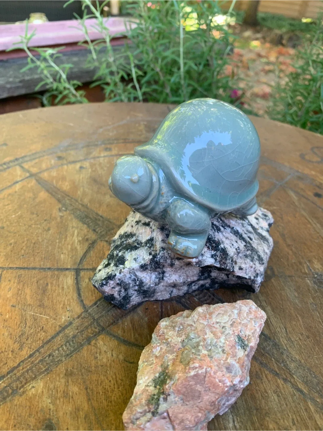 Ceramic Turtle Figurine - Cute Home Decor image indicator(2)