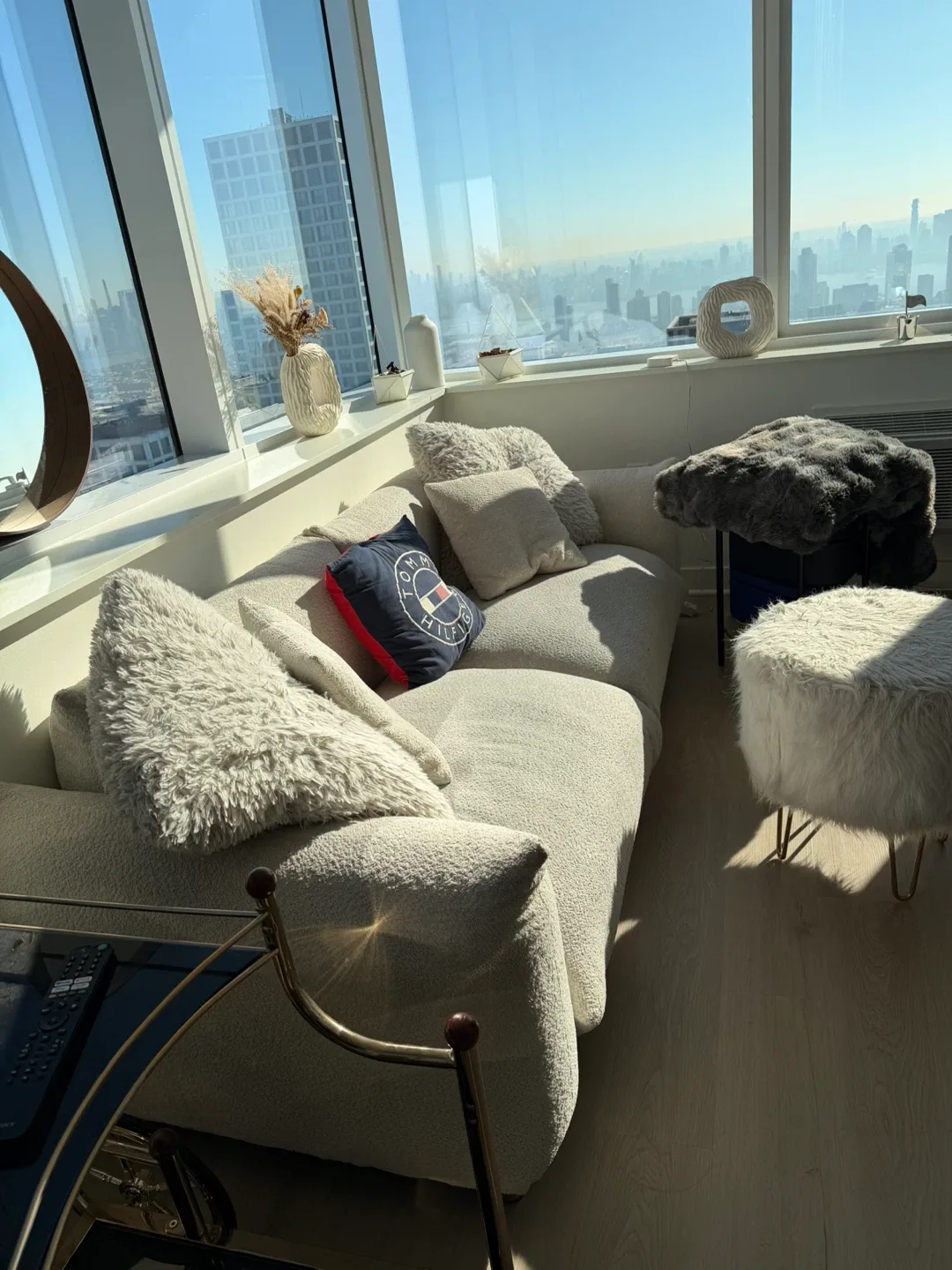 Deep Seated White 3 Seater Modern Couch (Wayfair) image indicator(2)