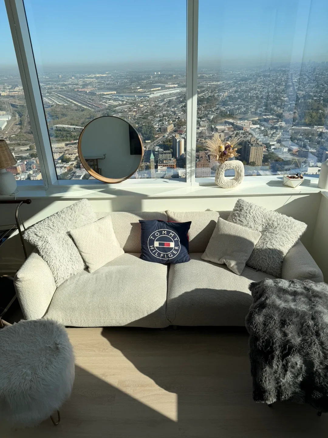 Deep Seated White 3 Seater Modern Couch (Wayfair) image indicator(3)