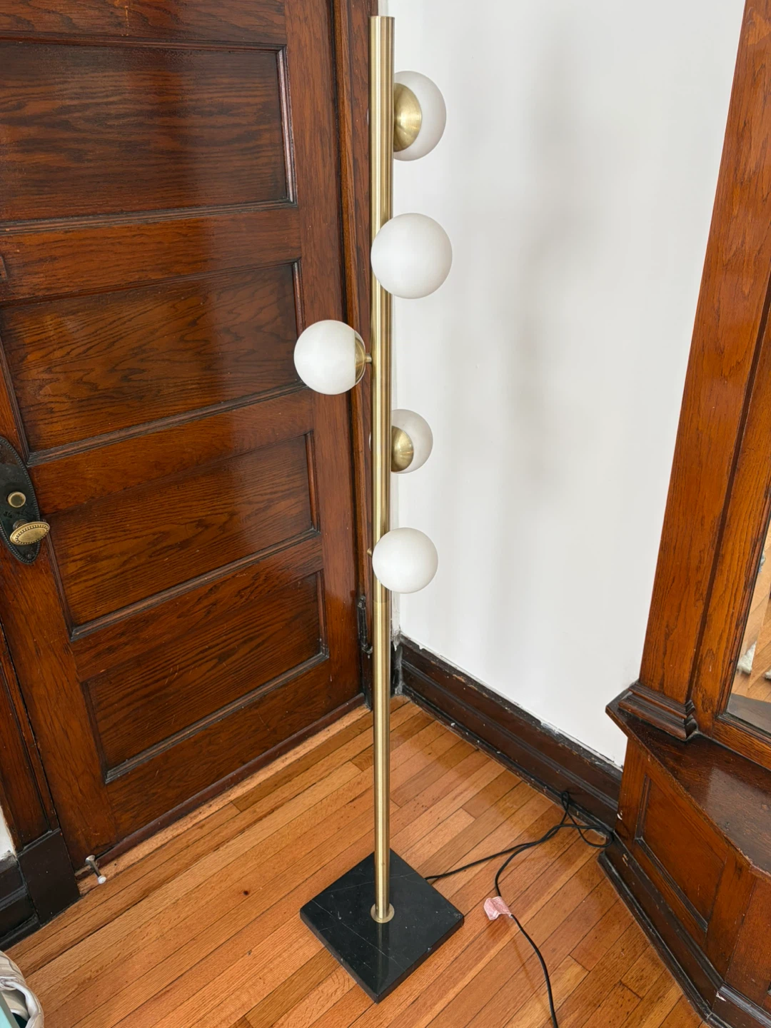 Modern Gold Globe Floor Lamp - photo 2