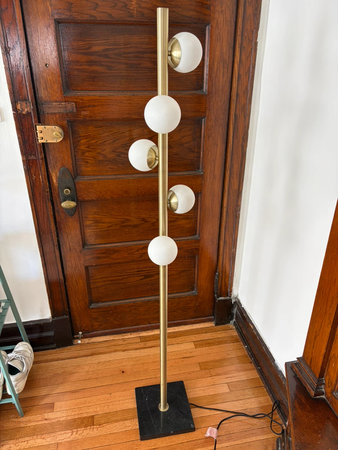 Modern Gold Globe Floor Lamp