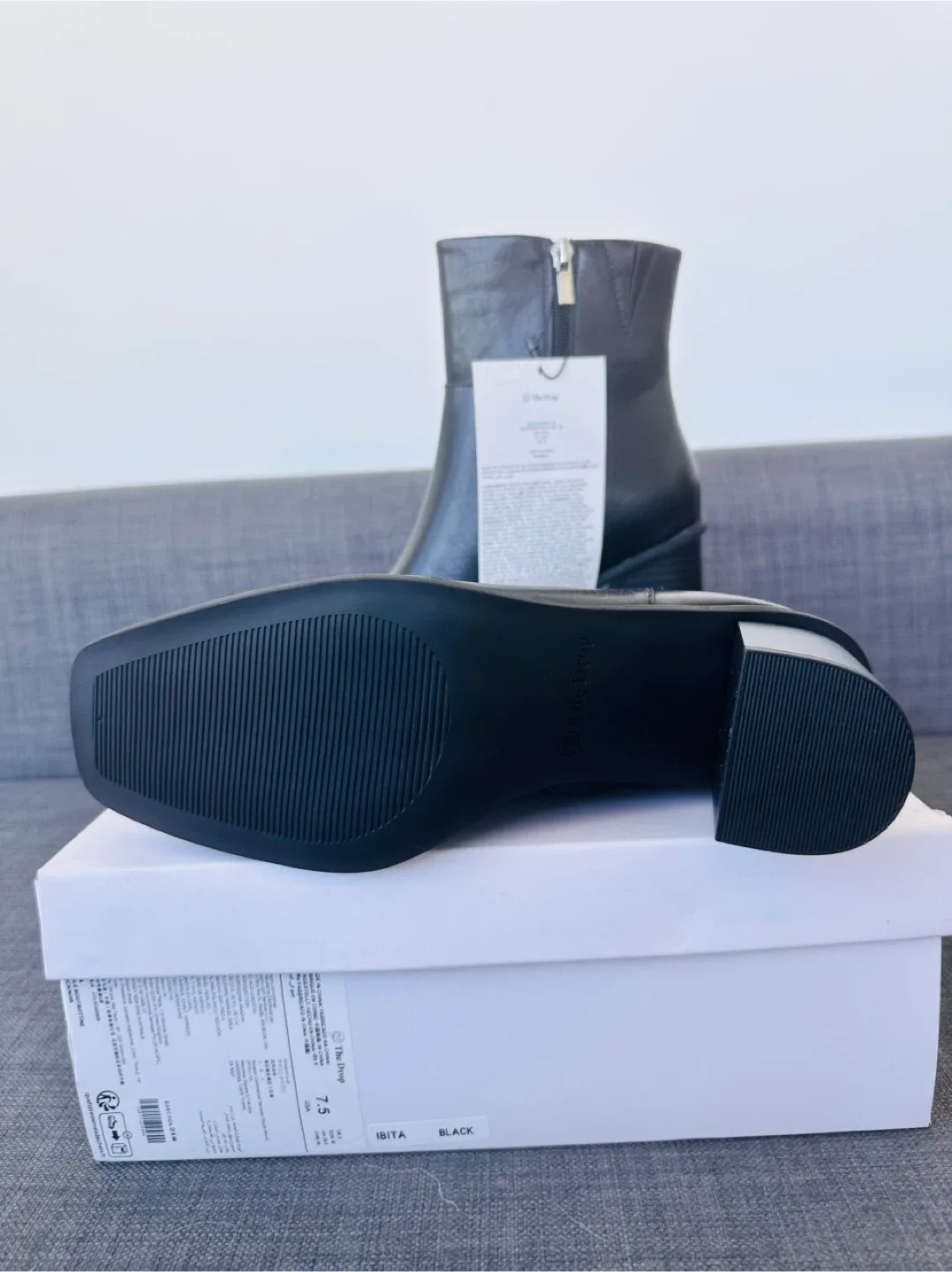 The Drop Ibita Black Ankle Boots - Size 7.5 image indicator(4)