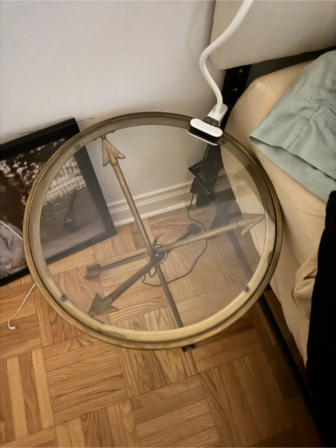Gold Arrow Accent Table - photo 2