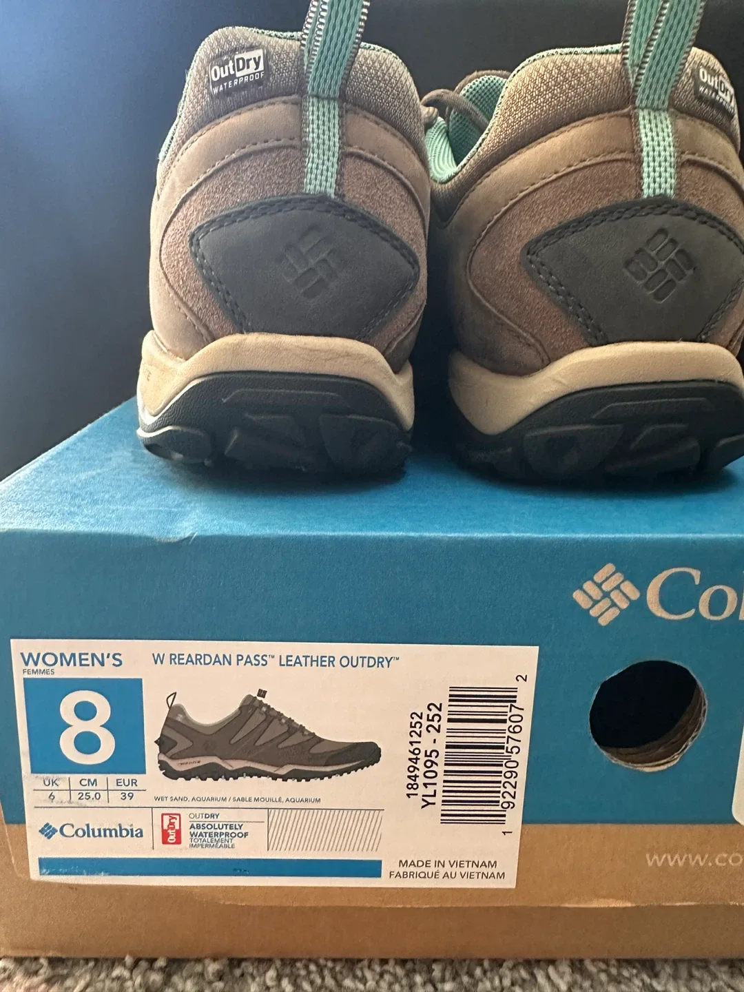 Columbia Women's Leather Outdry Hiking Shoes - Size 8 image indicator(2)