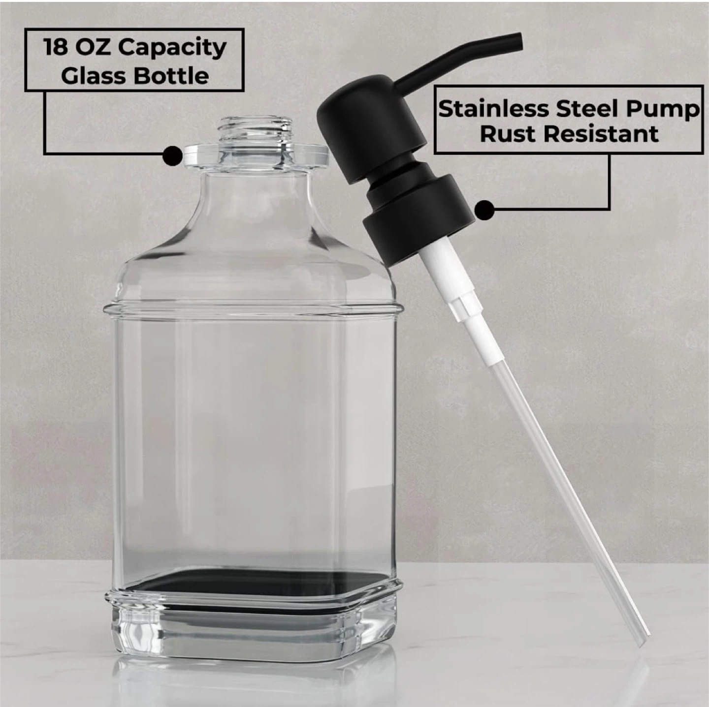 Soap/Lotion Dispenser Set - 18 oz Capacity - photo 4