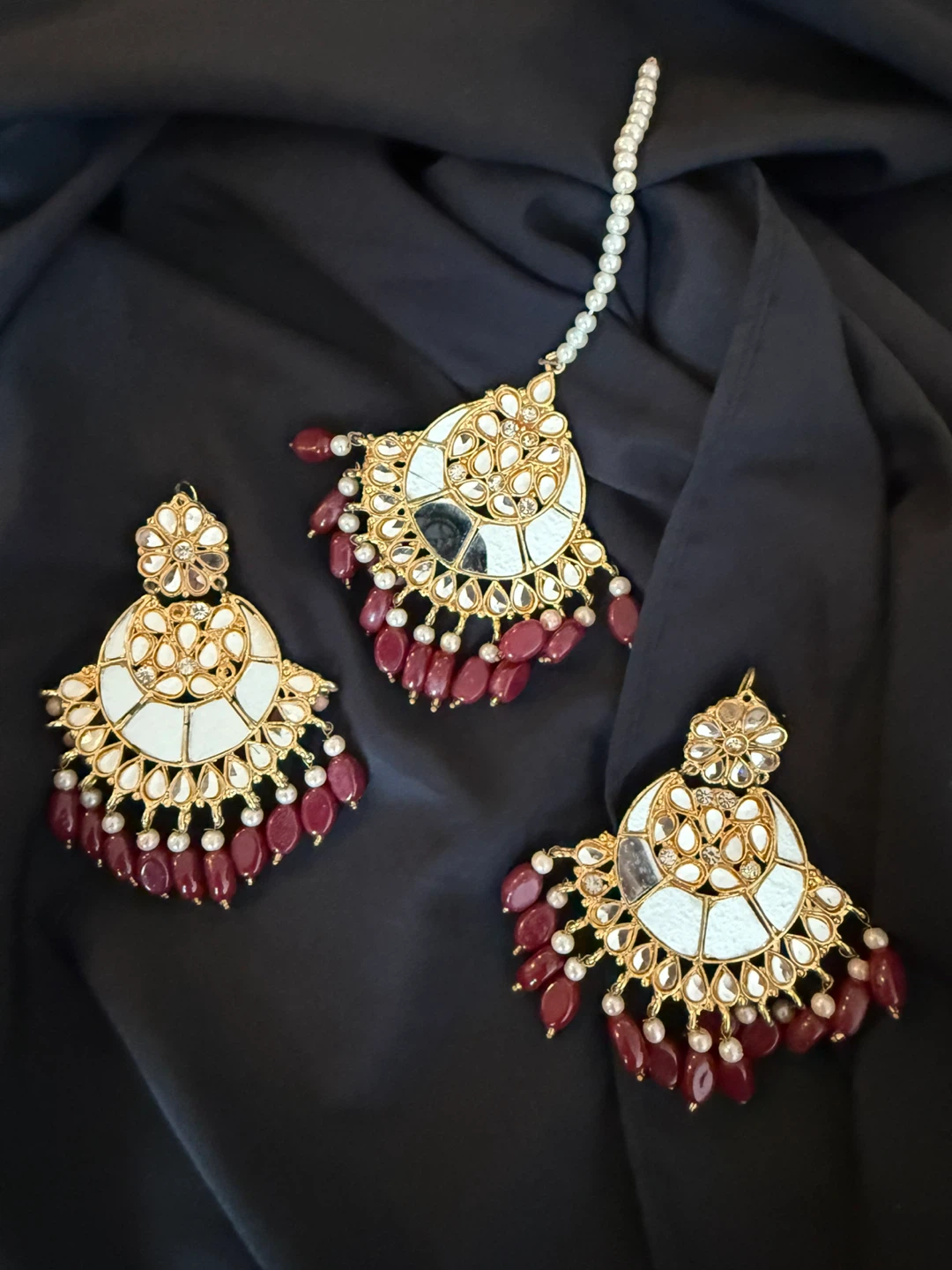 Indian Style Jewelry Set - Earrings and Tikka - photo 4