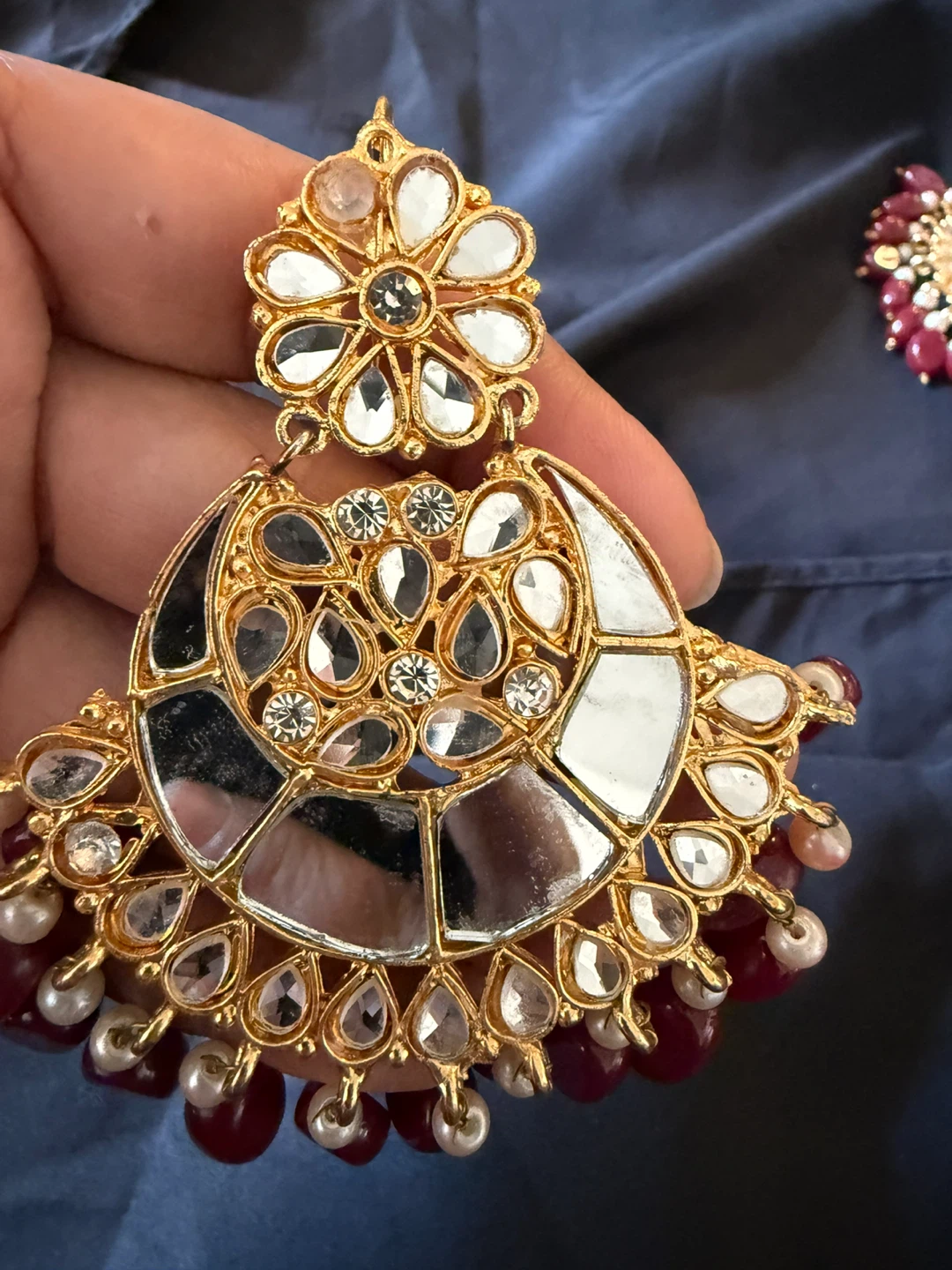 Indian Style Jewelry Set - Earrings and Tikka - photo 5