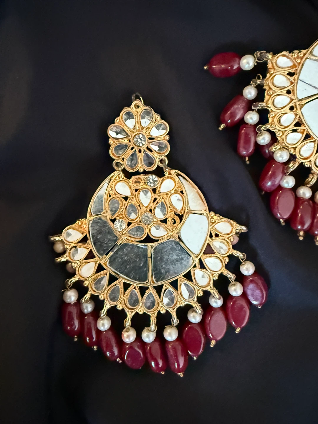 Indian Style Jewelry Set - Earrings and Tikka - photo 3