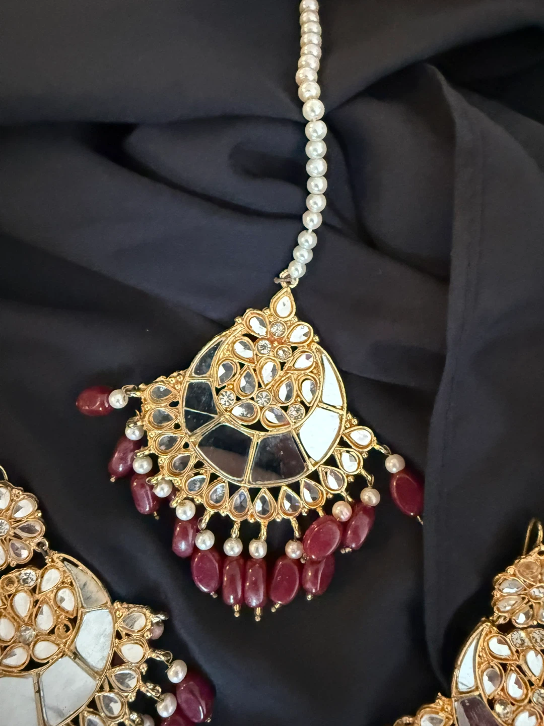 Indian Style Jewelry Set - Earrings and Tikka - photo 2