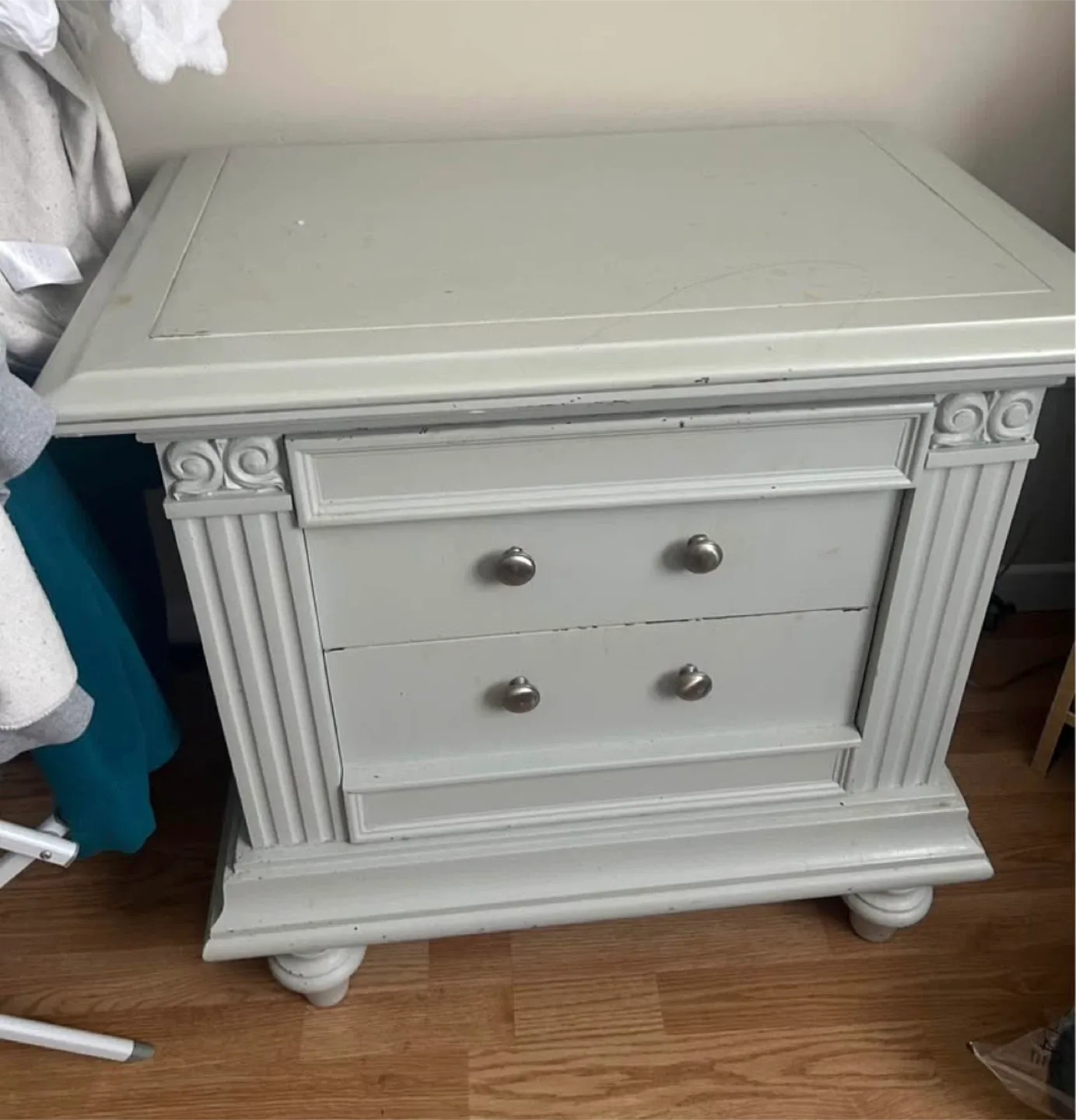 Grey 2-Drawer Bedside Table image indicator(2)