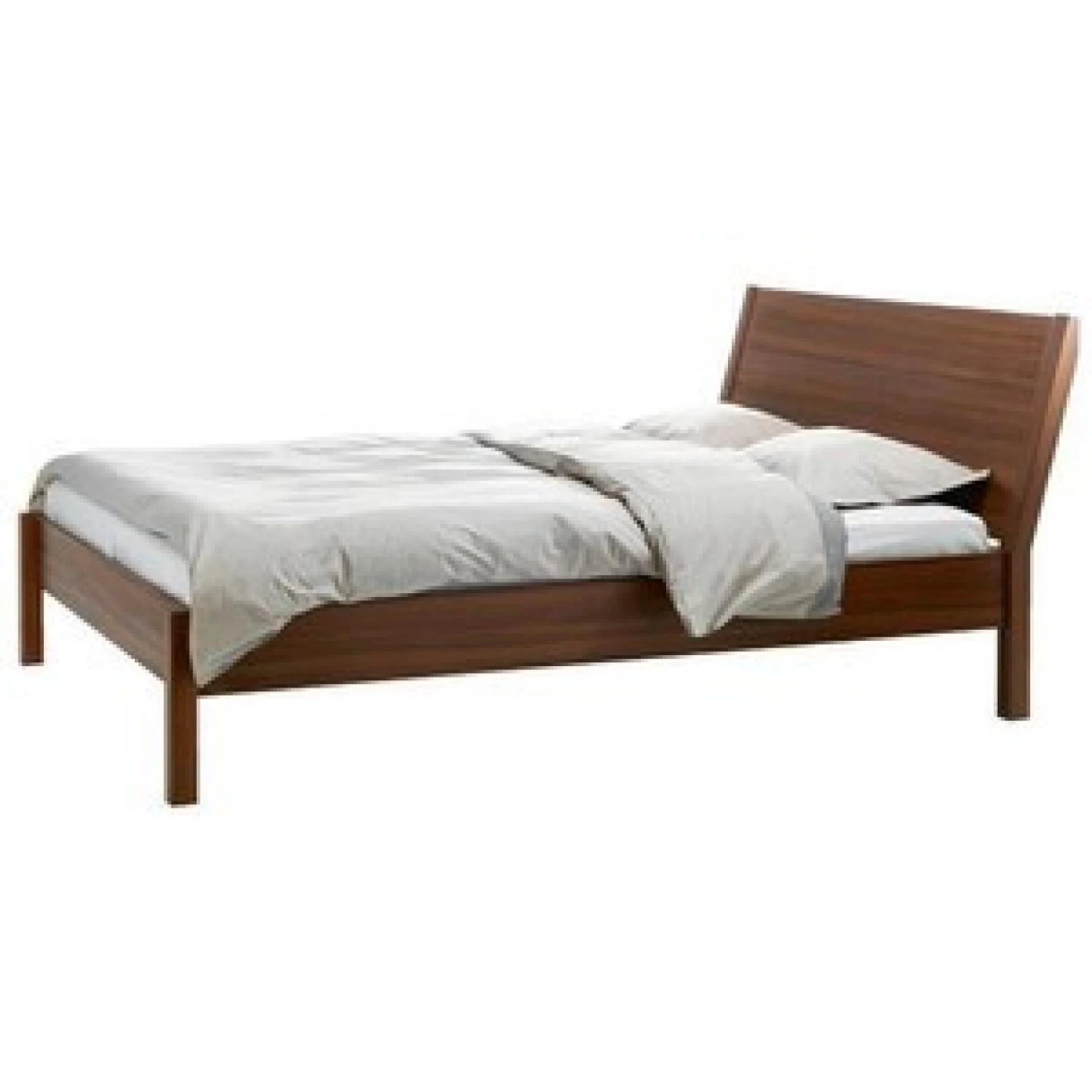 IKEA Nyvoll Wood Bed Frame - Queen Size