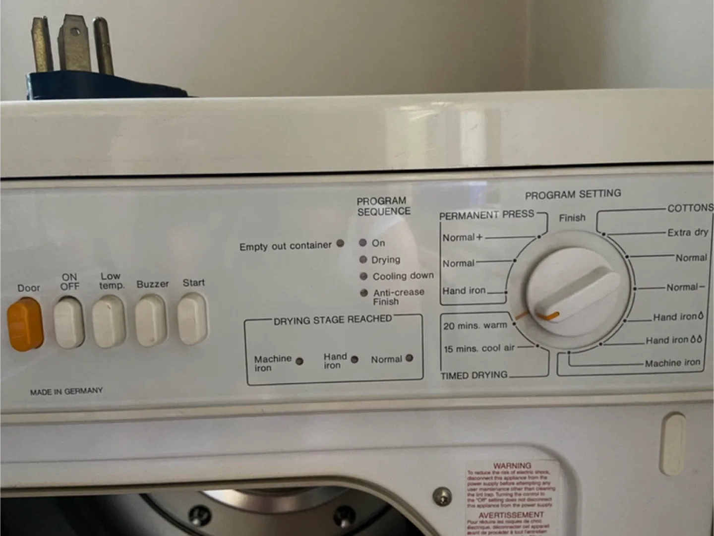 MIELE Dryer 220V Made in Germany Almost Unused image indicator(6)
