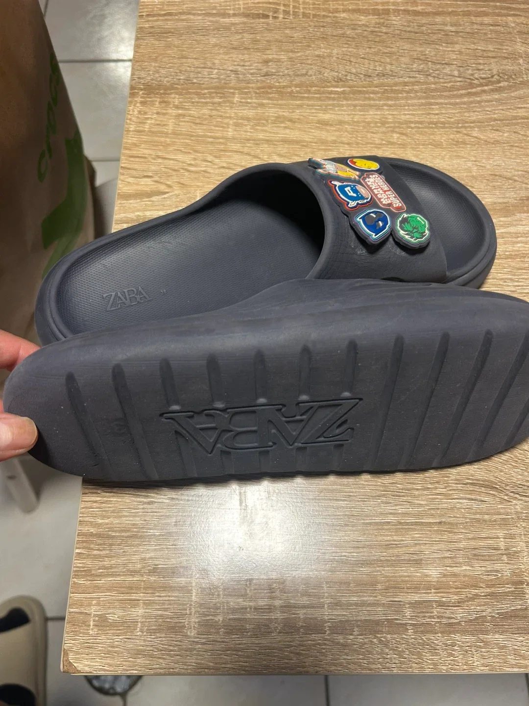 Zara  Slides Sandals with Marvel Super Hero charm image indicator(2)