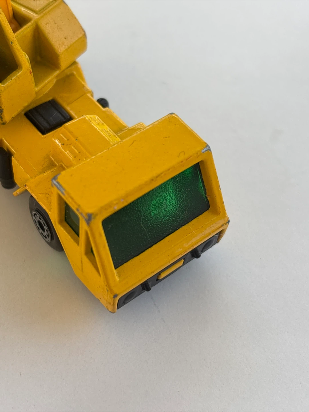 Vintage Lesney Yellow Crane Truck Toy - photo 2