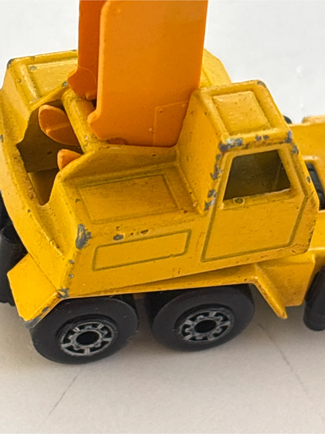 Vintage Lesney Yellow Crane Truck Toy - photo 3