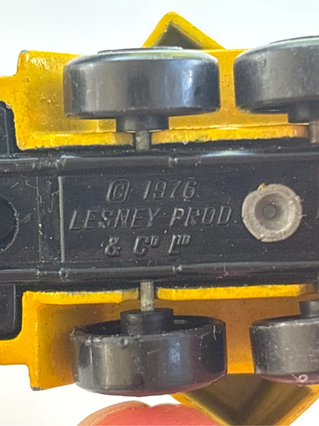 Vintage Lesney Yellow Crane Truck Toy - photo 4