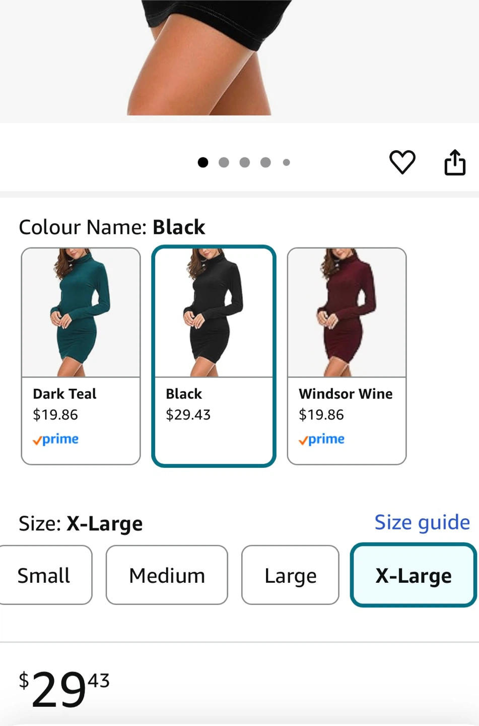 Sirvolino Brown Turtleneck Dress - XL - photo 2