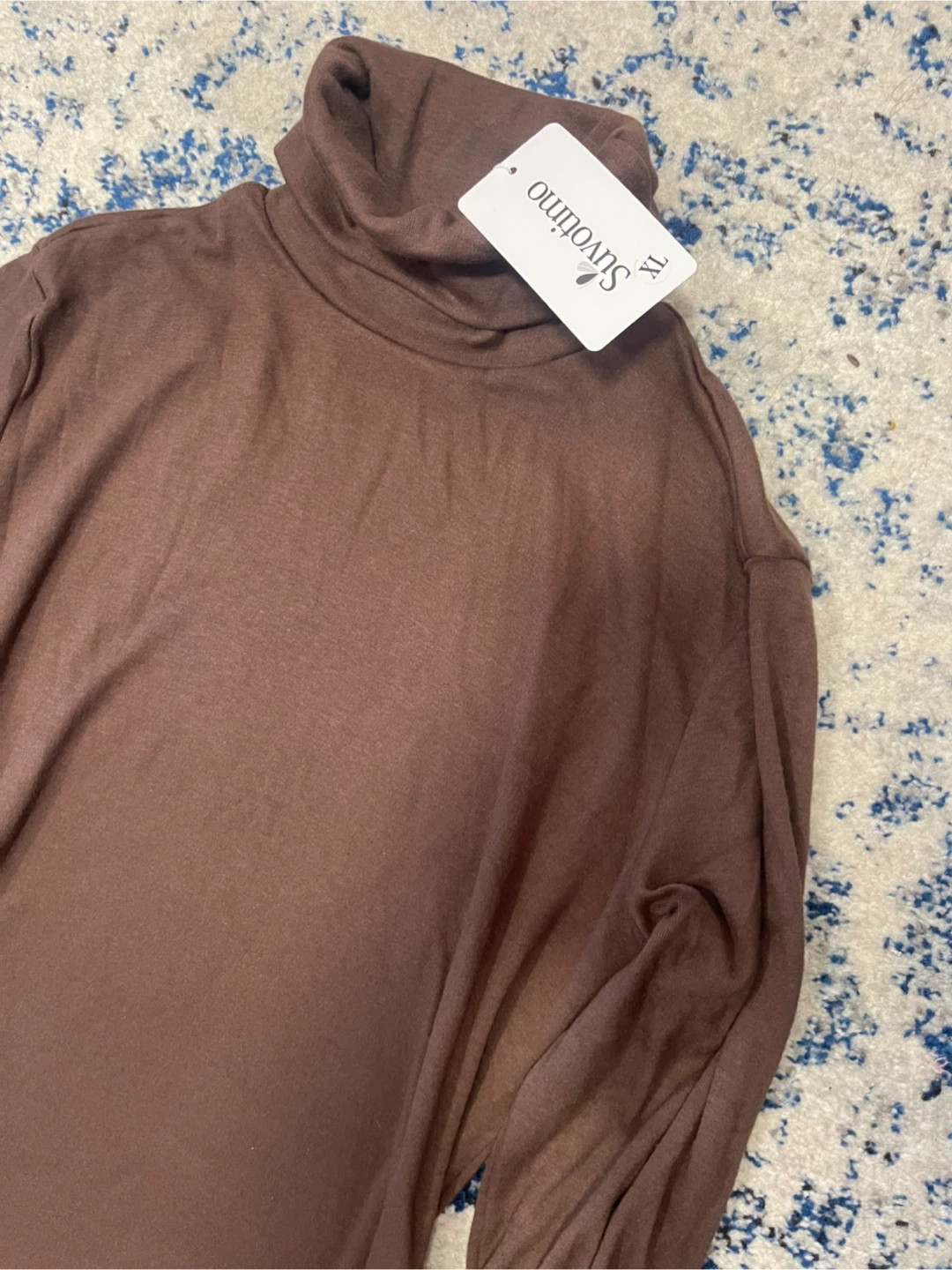 Sirvolino Brown Turtleneck Dress - XL - photo 5